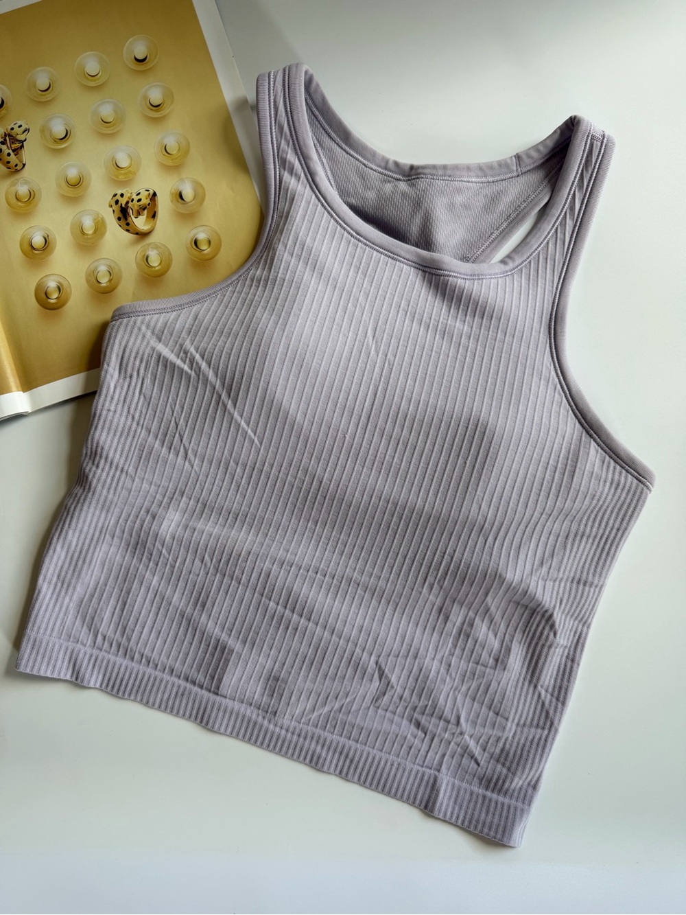 Lululemon ebb to Street Cropped Racerback Tank TopLight Support, B/C Cup